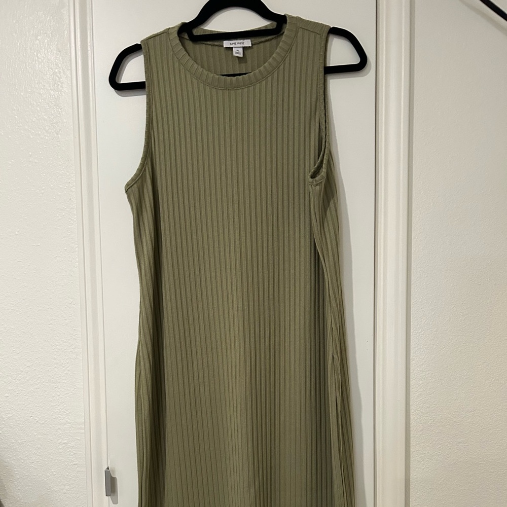 Nine West Ribbed Midi Dress